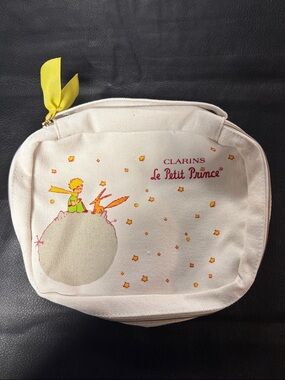 Clarins Yellow & Cream Le Petit Prince Cosmetic Pouch